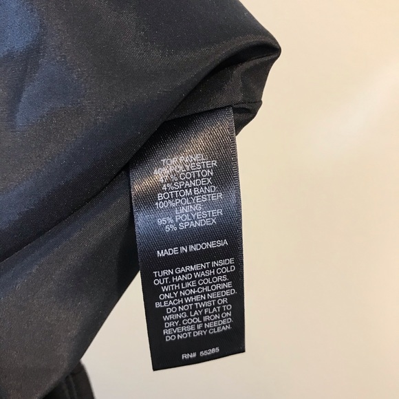 NEW Express Black Mini Skirt Gold Lamé Band 4 S - Picture 6 of 6